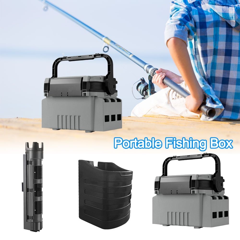 Fishing Kayak Crate - Multifunctionele draagbare viskist met grote capaciteit,