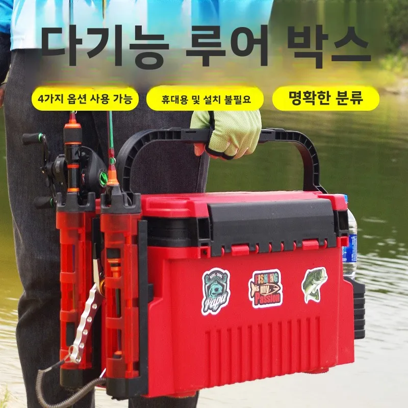 Fishing Kayak Crate - Zeevisserij Gereedschapskist Uitrusting Accessoires Tackle Opslag