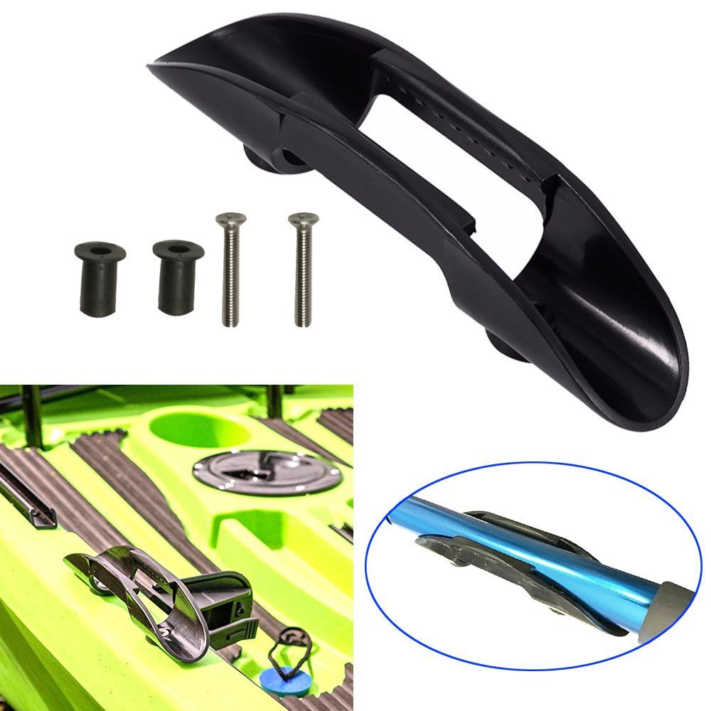 Zwarte kano bootdekbevestiging - Fishing Kayak Paddle recensie en prijs